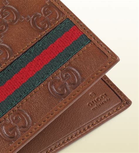 gucci brown wallet|Gucci wallet brown leather.